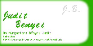 judit benyei business card